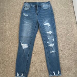 Distressed jeans only worn once
